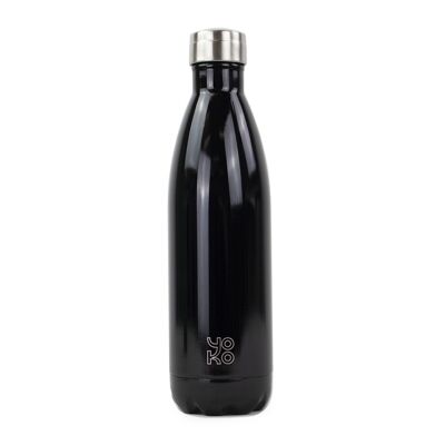 Isolierflasche – 750 ml – Brillante schwarze Farbe