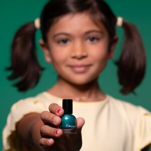 Vernis pour enfant à l'eau et pelliculable vert "Paon"