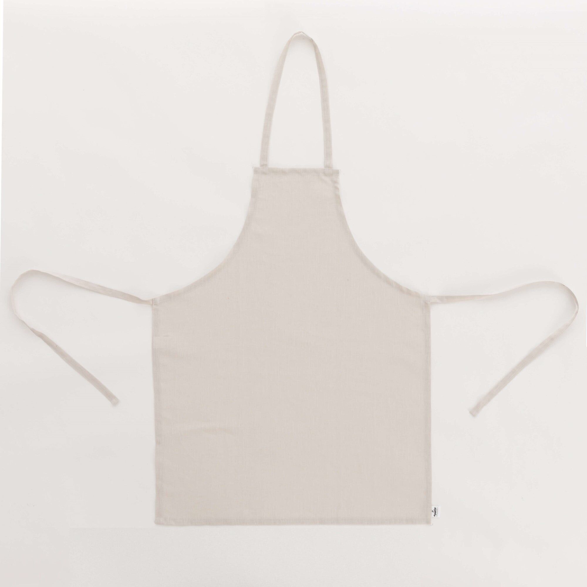 Apron without pocket 100% Ash Linen - 110x69 cm