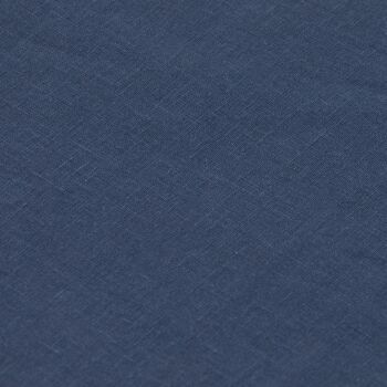 Tablier sans poche 100% Lin Bleu Nuit - 110x69 cm 5
