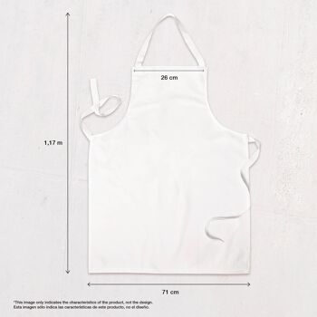 Tablier Santorin sans poche - 110x69 cm 8
