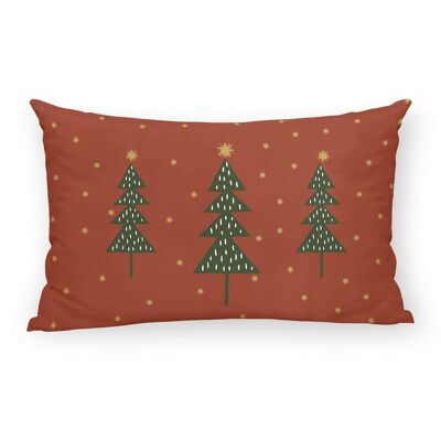 Kissenbezug mit Weihnachtsbäumen, 30 x 50 cm, 100 % Baumwolle
