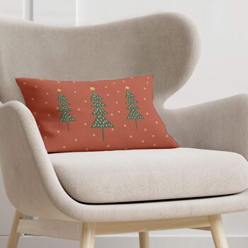 Housse de coussin Sapins de Noël 30x50 cm 100% coton 2