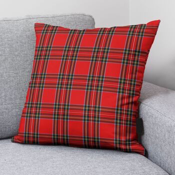 Housse de coussin en velours Scottish Check 50x50 cm 3