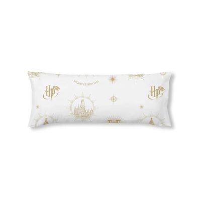 Funda de almohada 100% algodón Hogwarts Gold Christmas