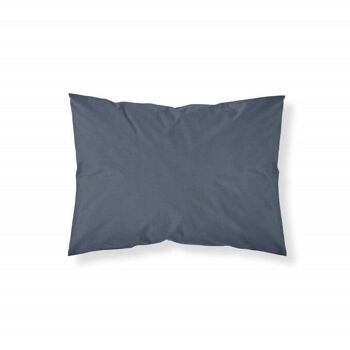 Taie d'oreiller 100% coton uni Insignia Bleu 6