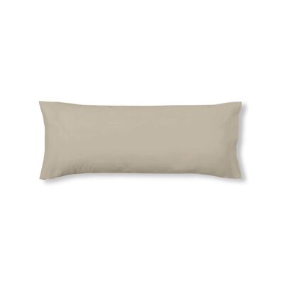 Taupe 100% plain cotton pillowcase