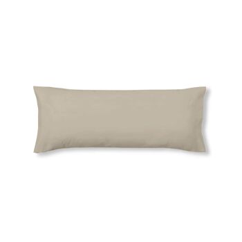 Taie d'oreiller 100% coton uni taupe 3