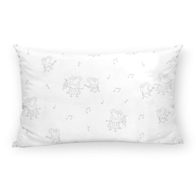 Taie d'oreiller 100% coton Peppa Pig Gris