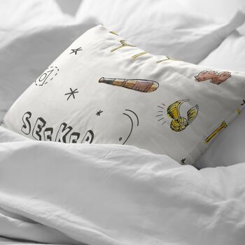 Taie d'oreiller 100 % coton pour enfant Quidditch 4