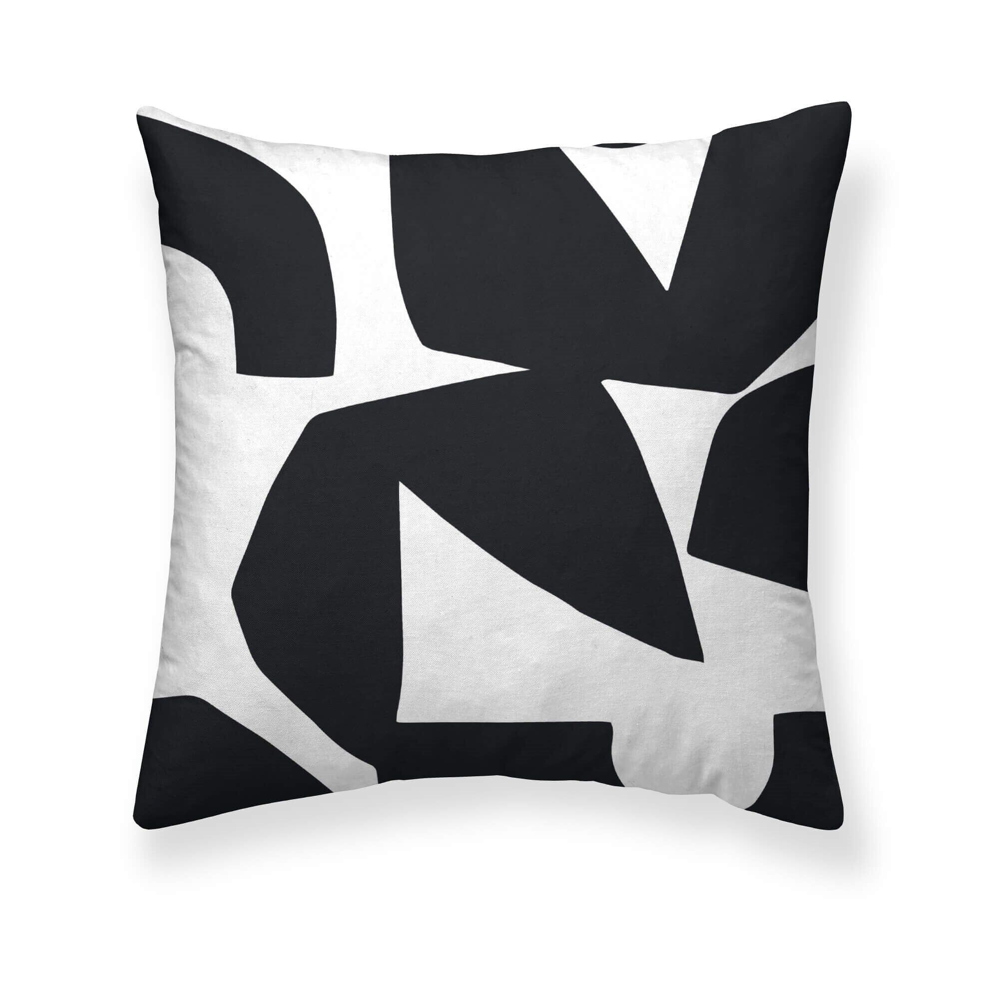 Schwarzer Kissenbezug aus 100 % Baumwolle von Tansen