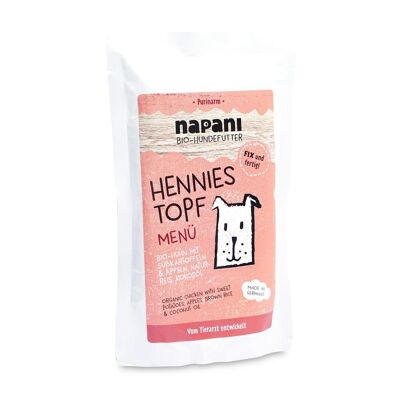 Bio Menü f. Hunde Hennies Topf 150g