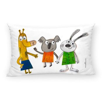 Housse de coussin 100% coton 30x50 cm Amics par Anna Llenas 1