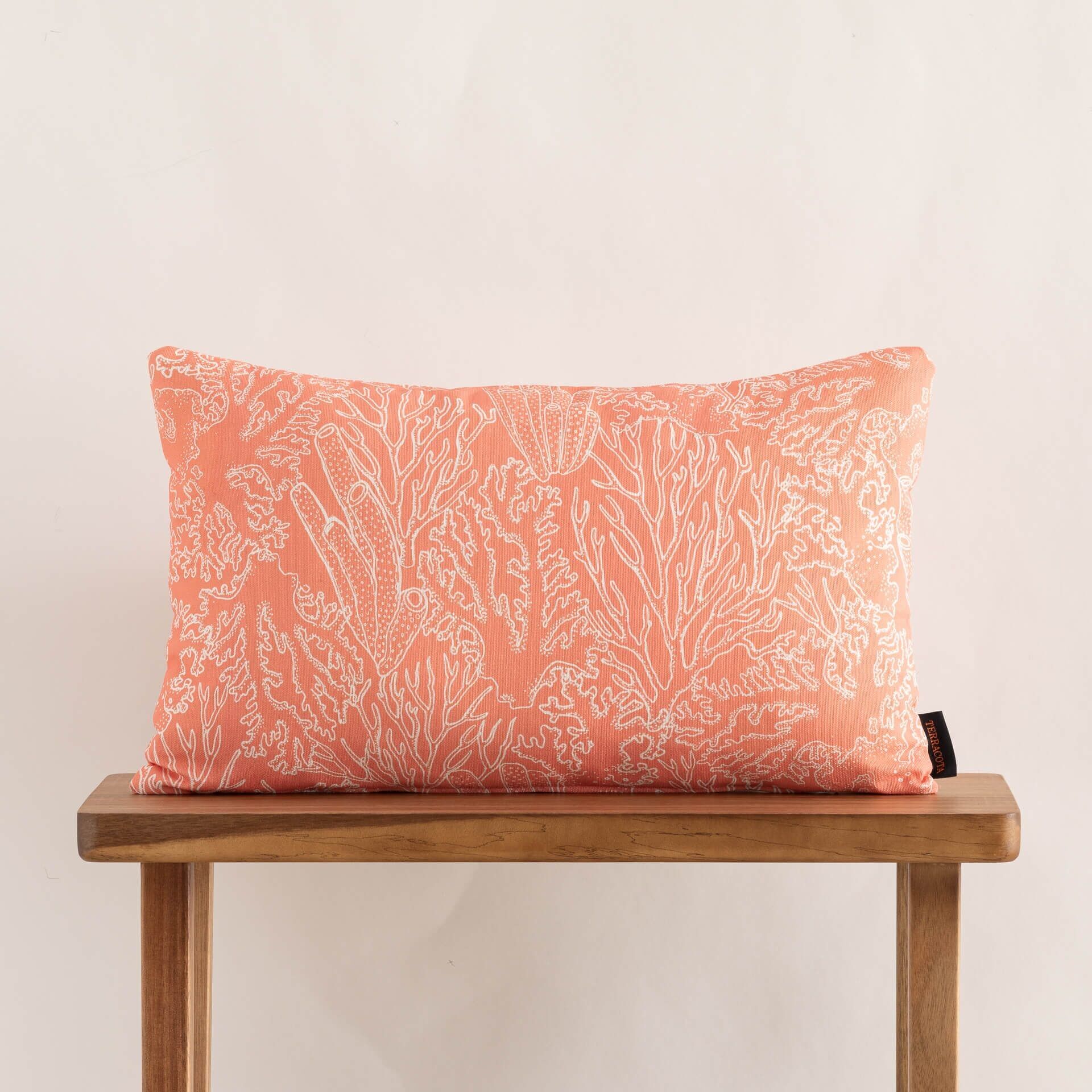 Funda de cojín 100% algodón 30x50 cm Begur Coral C
