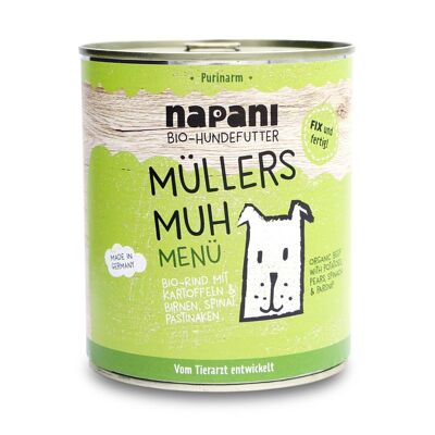 Organic menu for dogs Müller's muh 800g