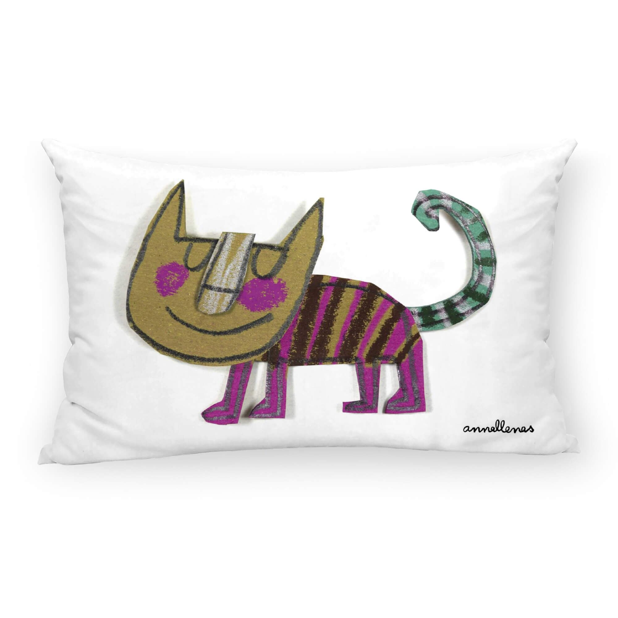 Kissenbezug aus 100 % Baumwolle, 30 x 50 cm, Gatet Pink