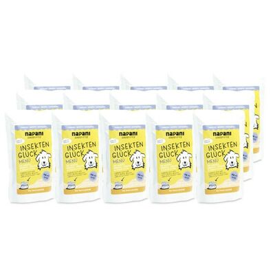 Menú para perros, insectos, suerte 15 x150g