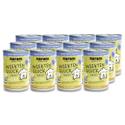 Menú para perros, insectos, suerte 12 x 400g