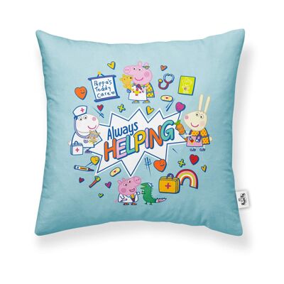 100% cotton cushion cover 45x45cm Always Helping A