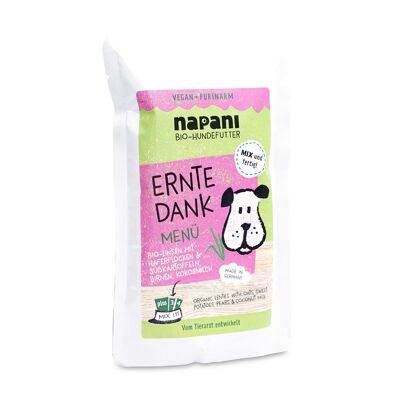 Menu bio pour chien récolte merci 150g