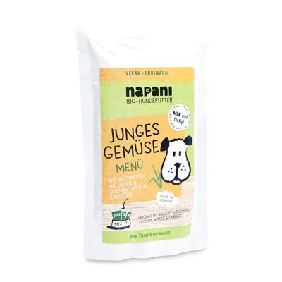 Organic menu for dogs young vegetables 150g