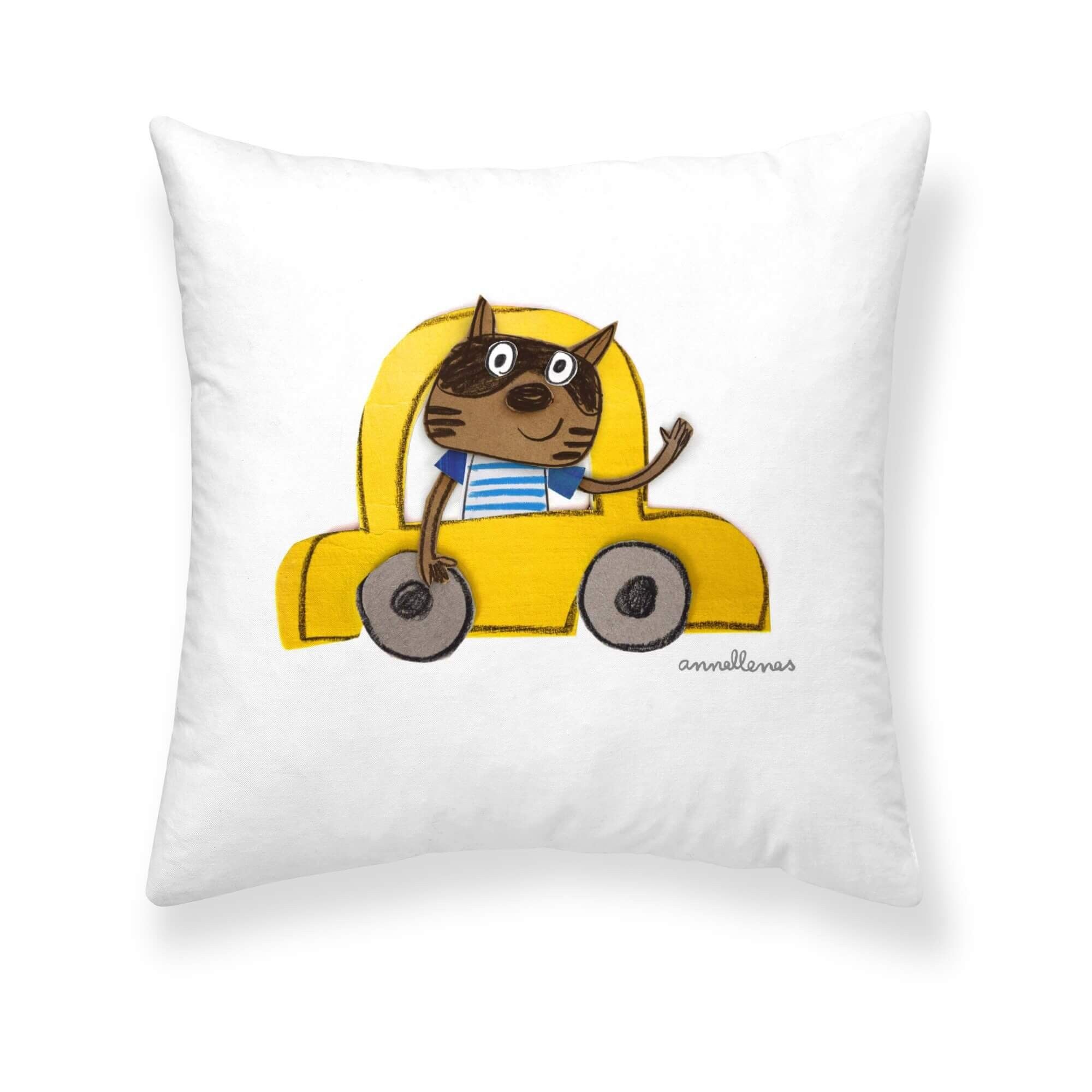 Fodera per cuscino 50x50 cm 100% cotone Groc di Anna Llenas