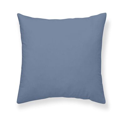 Kissenbezug aus 100 % Baumwolle, 50 x 50 cm, Eisblau