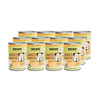 Organic menu for dogs young vegetables 12 x 400g