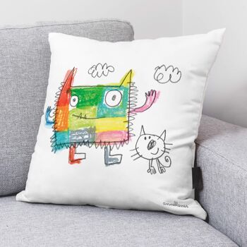 Housse de coussin 100% coton 50x50 cm Nuvol par Anna Llenas 2