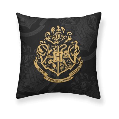 Funda de cojín 100% algodón 50x50cm Hogwarts Black A