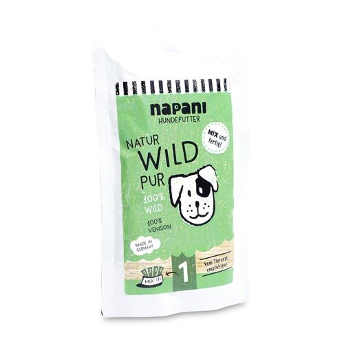 Dosenfutter für Hunde, Wild pur, 150g