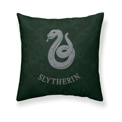 Kissenbezug aus 100 % Baumwolle, 50 x 50 cm, Slytherin Damaskus A