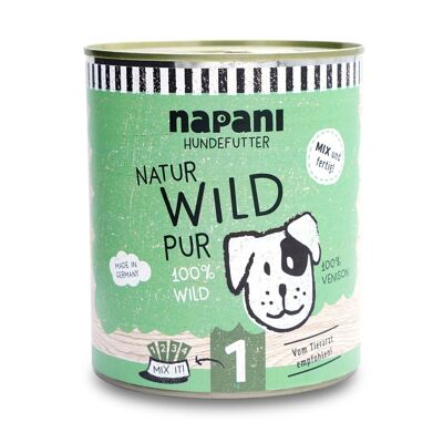 Canned food for dogs, pure game, 800g