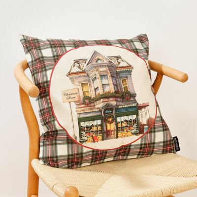 100% cotton cushion cover Christmas City A 50x50 cm