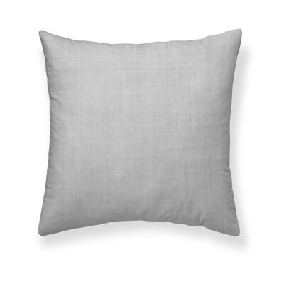 Housse de coussin 100% coton Gris 50x50 cm