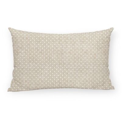 White Plumeti stain-resistant outdoor decor cushion cover
