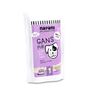 Nourriture biologique en conserve pour chiens, pure oie, 150g 1