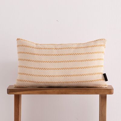 Jacquard cushion cover 30x50 cm Agres Ocre