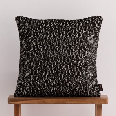 Jacquard cushion cover 50x50 cm Benisa Black