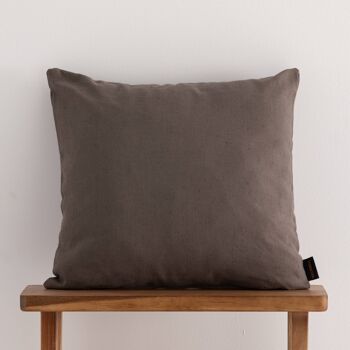 Housse de coussin jacquard 50x50 cm Cascai Anthracite 3