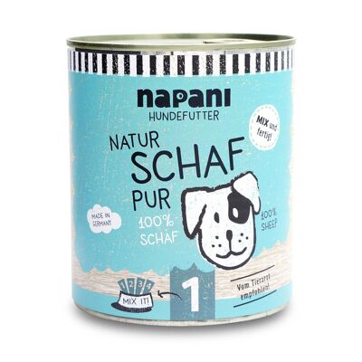 Nourriture en conserve pour chiens, pur mouton, 800g