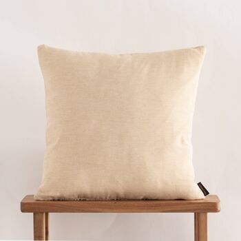 Housse de coussin jacquard 50x50 cm Elche Ambre Or 1