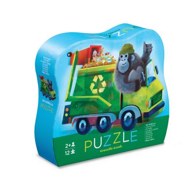 Minipuzzle - 12 Teile - Go The Gorilla - 2a+ - %