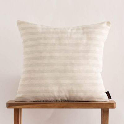 Jacquard cushion cover 50x50 cm Jávea Large Light Gray