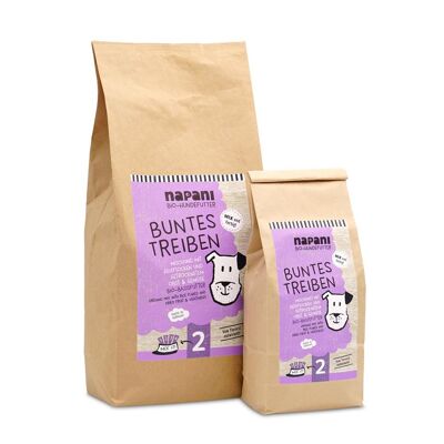 Muesli base biologico "Buntes Treiben" per cani 1kg