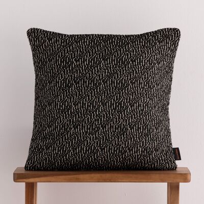 Jacquard-Kissenbezug 65x65 cm Benisa Schwarz