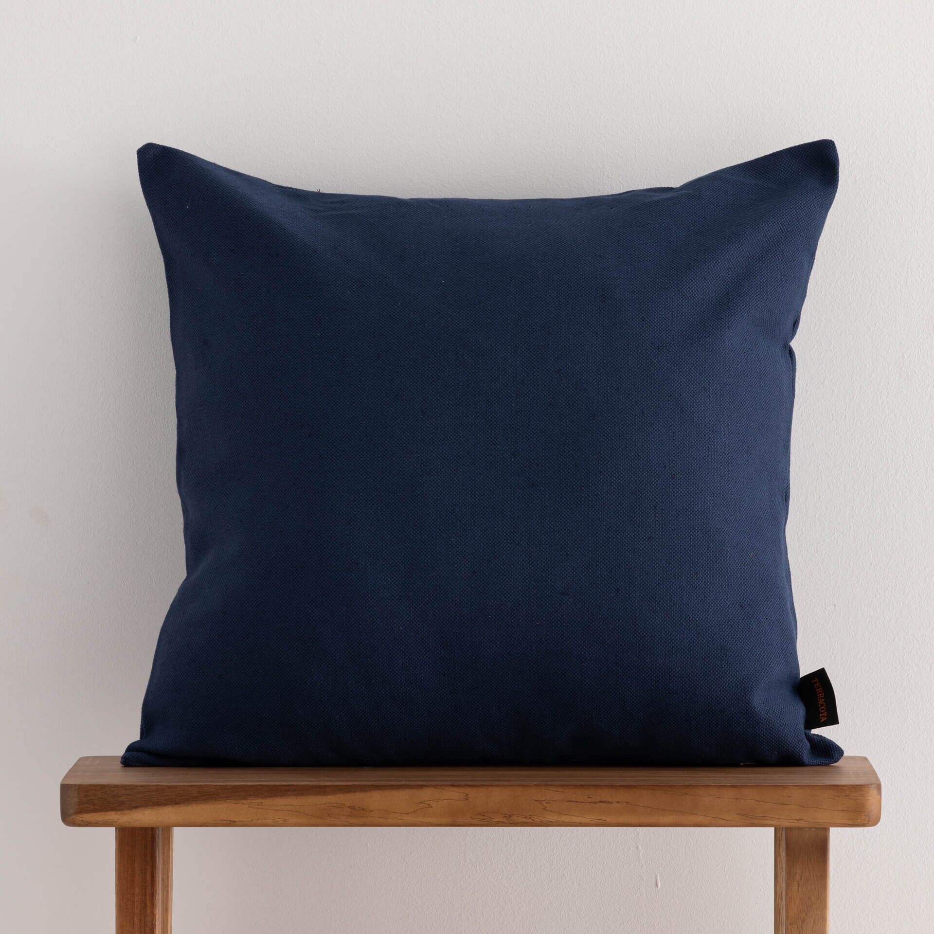 Funda de cojín jacquard 65x65 cm Cascai Marino