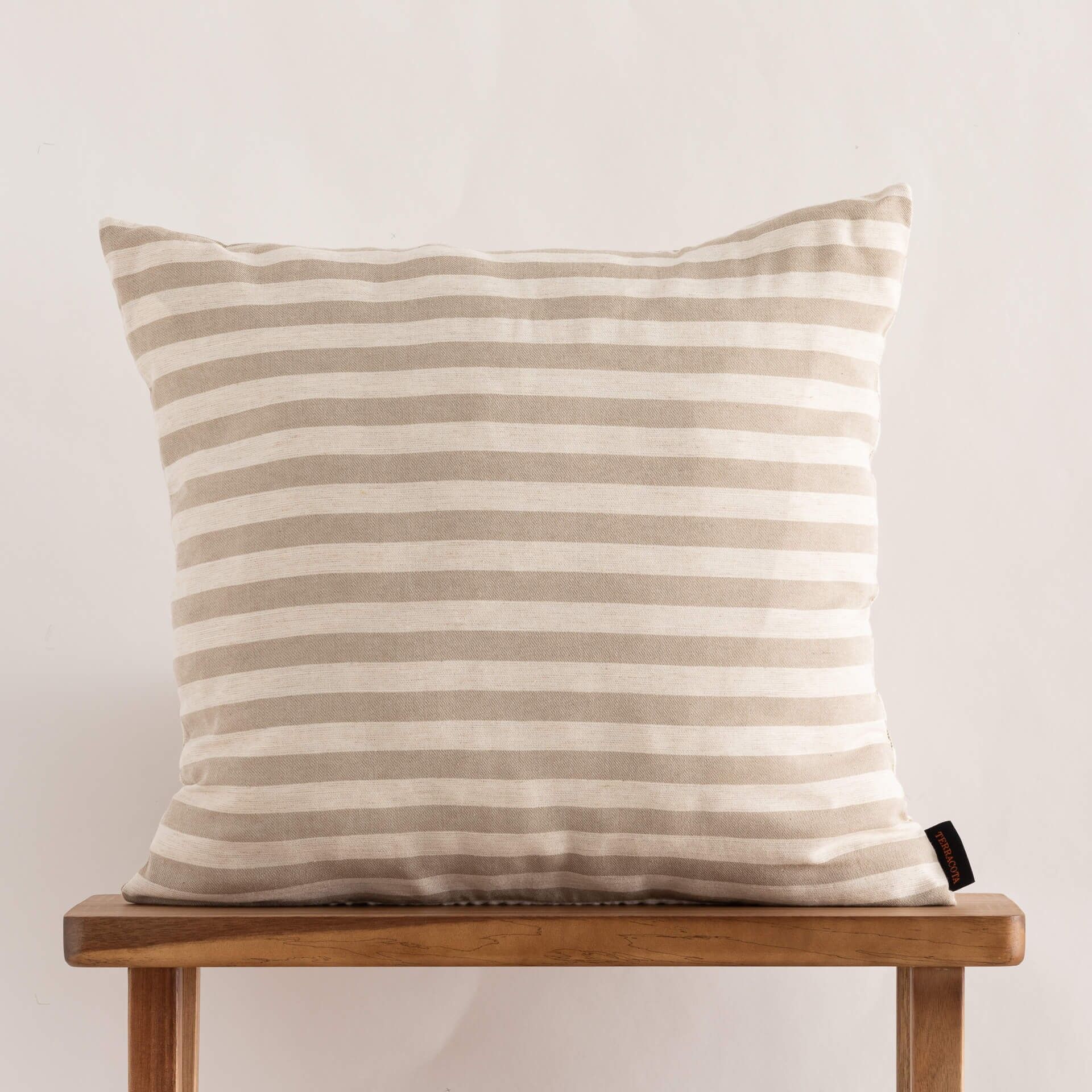 Fodera per cuscino jacquard 65x65 cm Jávea Grande Tabacco