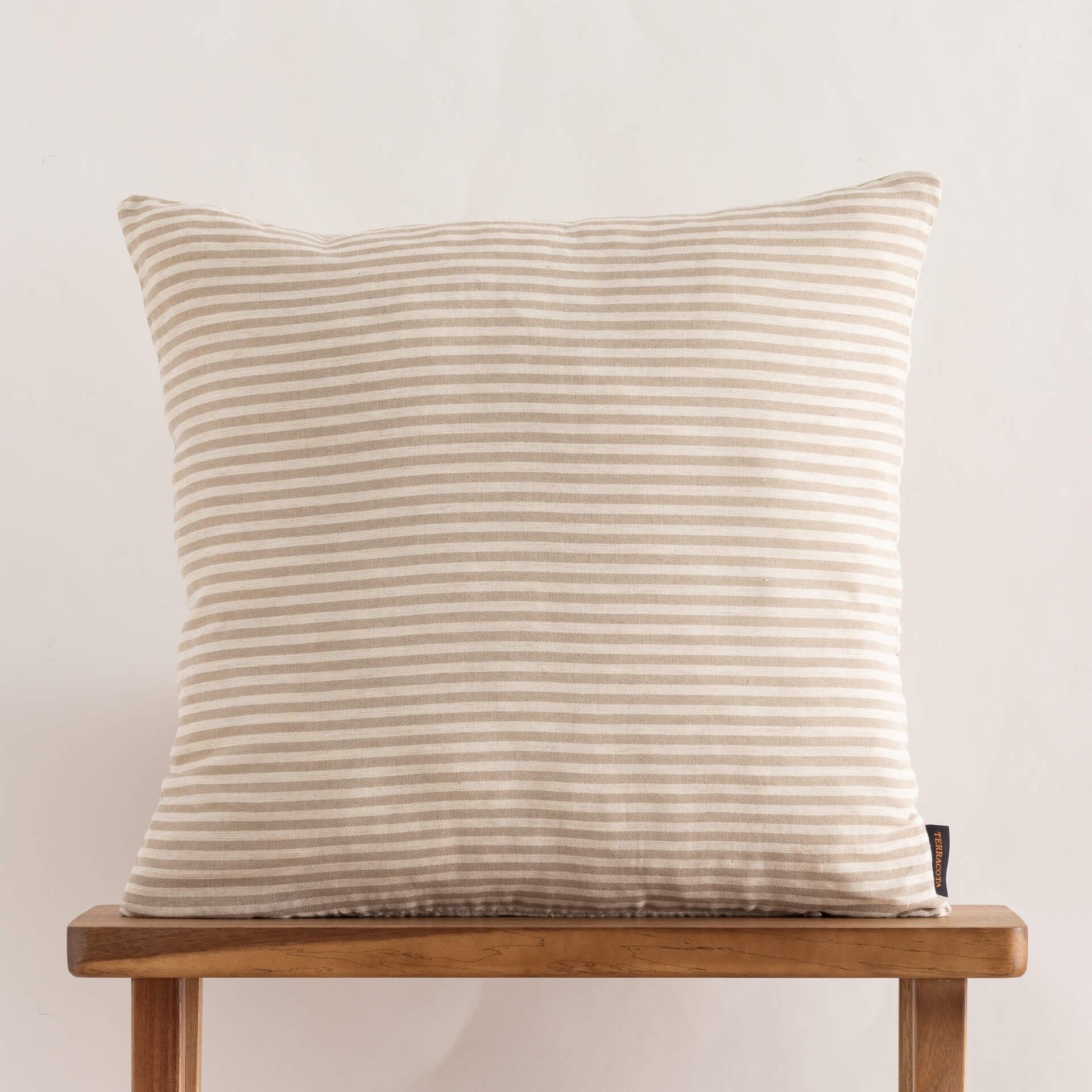 Fodera per cuscino jacquard 65x65 cm Jávea Tabacco Medio