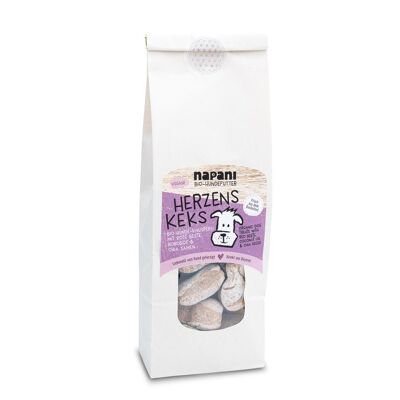 Heart biscuit, organic crunch for dogs, 200g